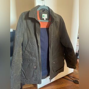 Boden waxed canvas jacket mens M, deep olive